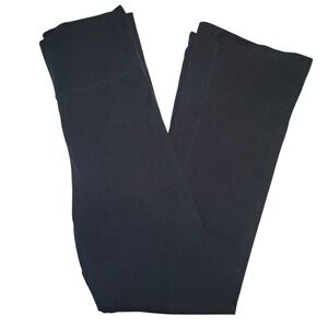 Victoria Secret Black Yoga Pants Small Short Flare Leg High Waist
